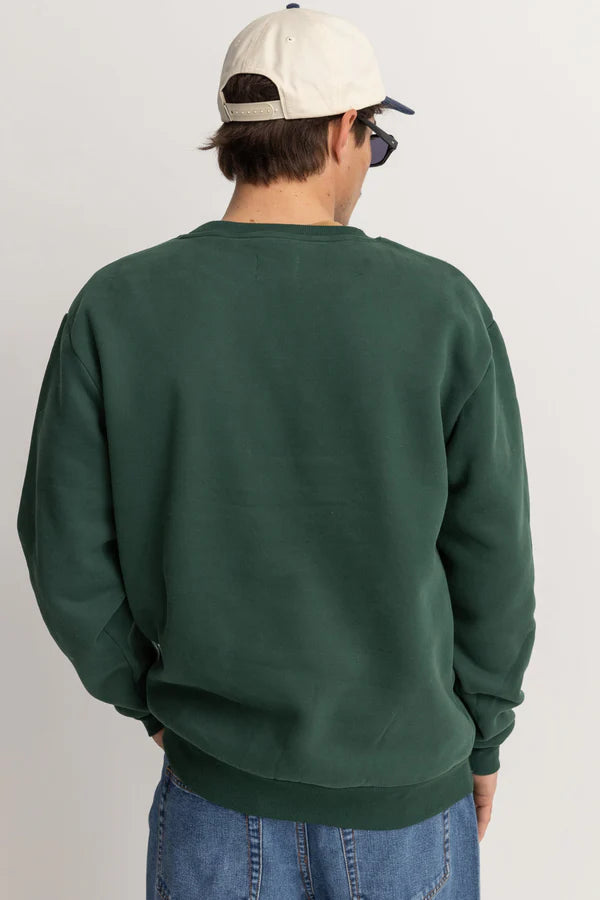 EMBROIDERED FLEECE CREW