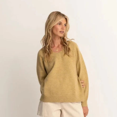 MOONSTONE OVERSIZED V NECK SWEATER