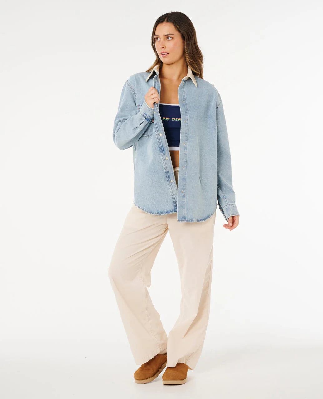 SURF SIDE RELAXED DENIM SHIRT