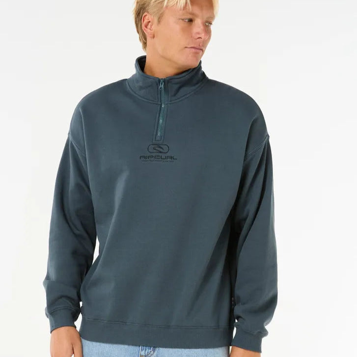 PILL ICON 1/4 ZIP CREW