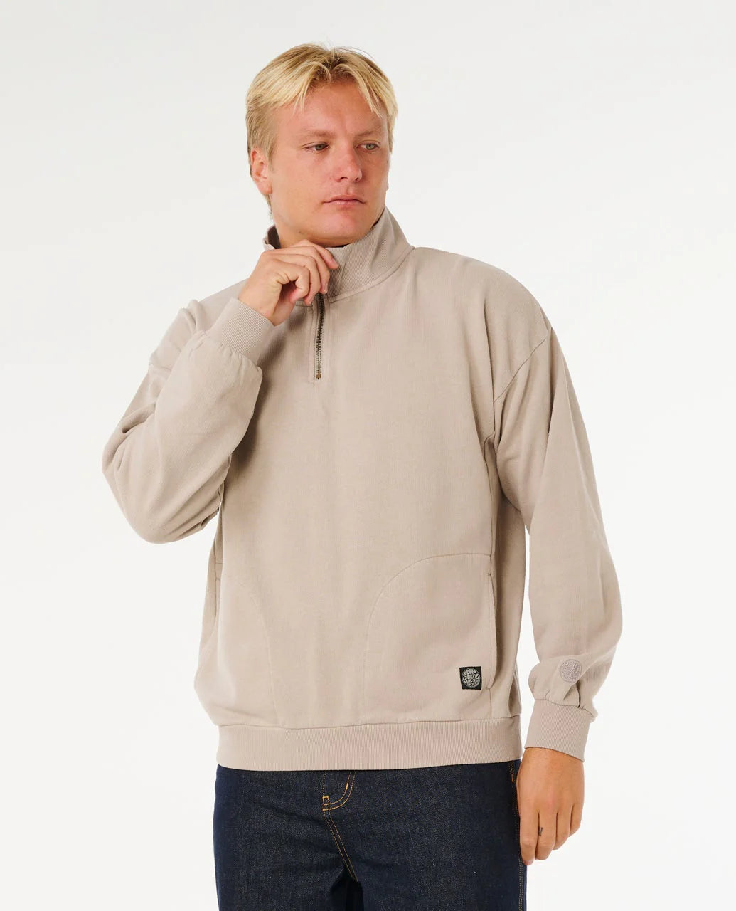 PREMIUM SURF QTR ZIP CREW