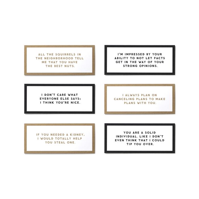 TAKE A COMPLIMENT CARD SET