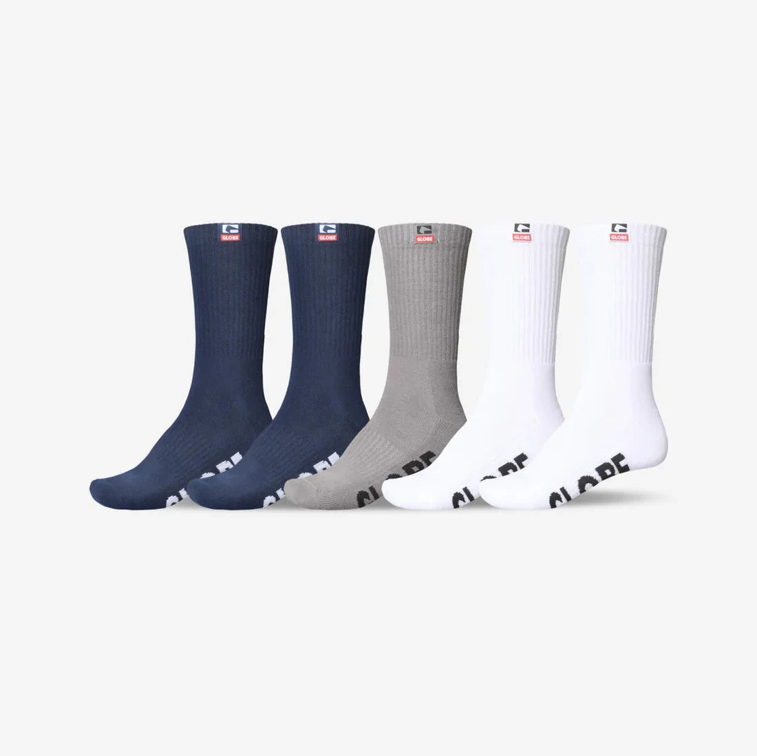 WOVEN LOGO HI CREW SOCK 5 PACK