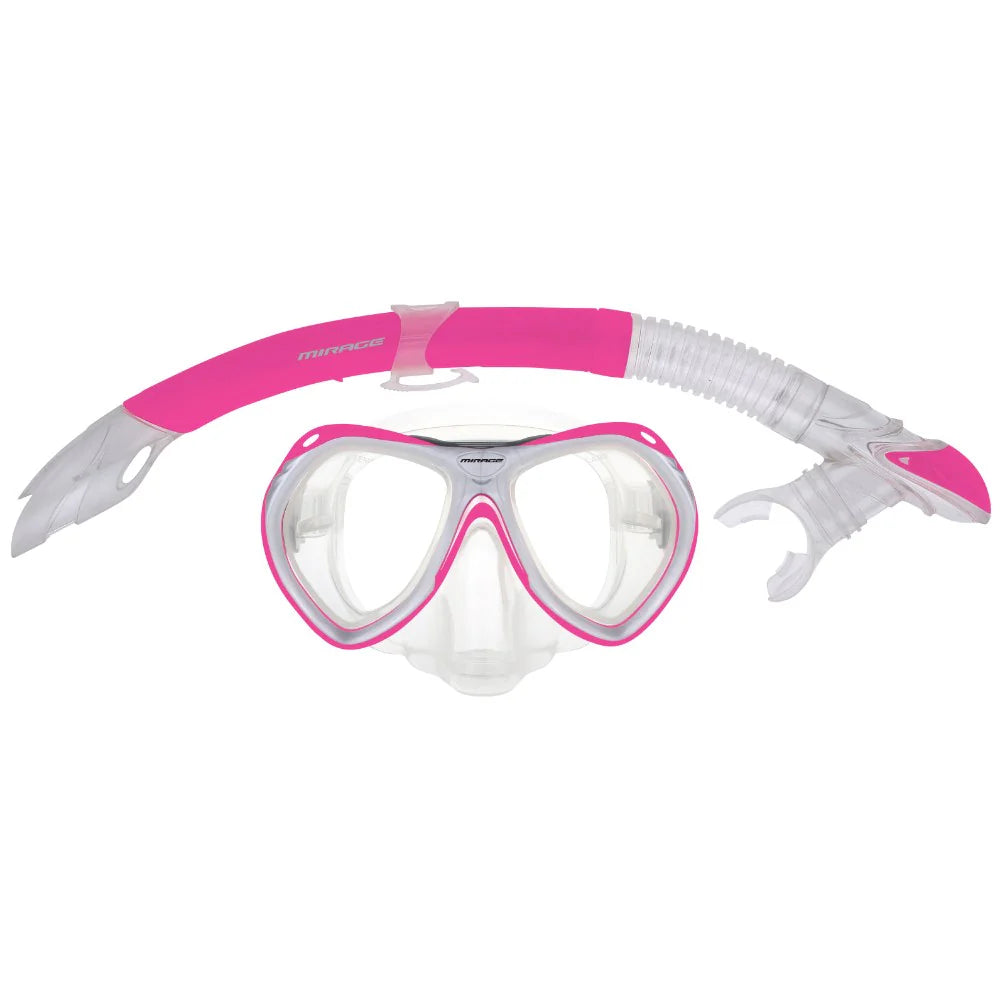 CRYSTAL SILICONE MASK AND SNORKEL JUNIOR