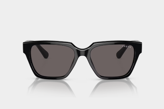 VOGUE X HAILEY BIEBER OVO5512S BLACK WITH BLACK SMOKE LENS