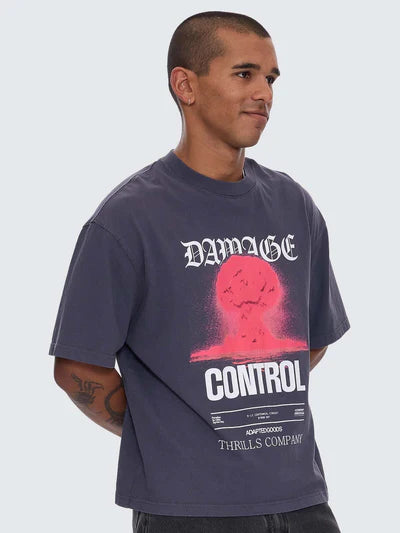 DAMAGE CONTROL BOX FIT OVERSIZE CROPPED TEE
