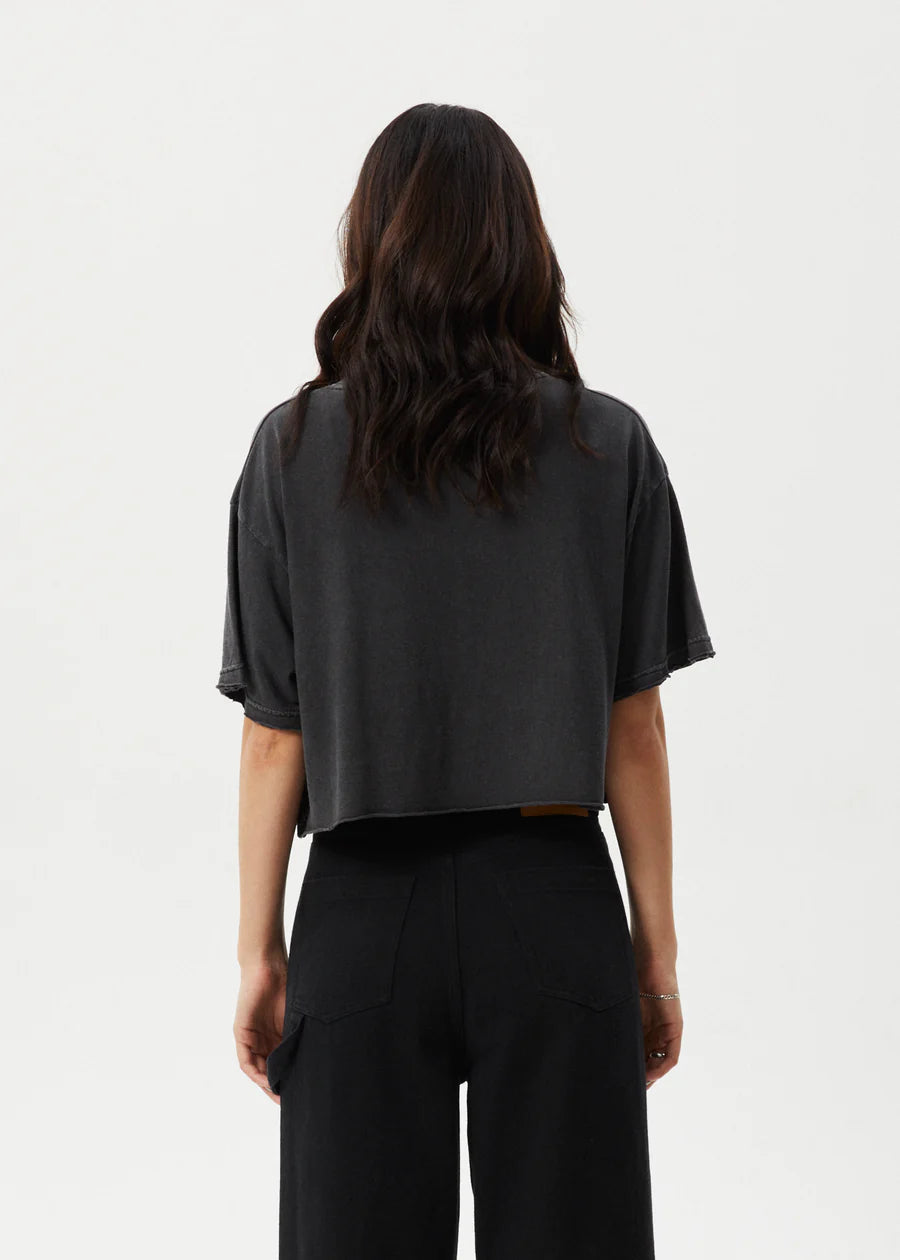 CONNECTION CROPPED HEMP OVERSIZED TEE