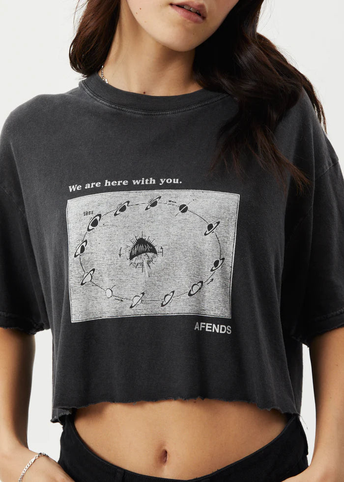 CONNECTION CROPPED HEMP OVERSIZED TEE