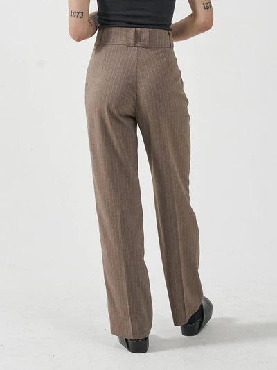 Danny Pinstripe Pant Sz10 Cltaupe Gf
