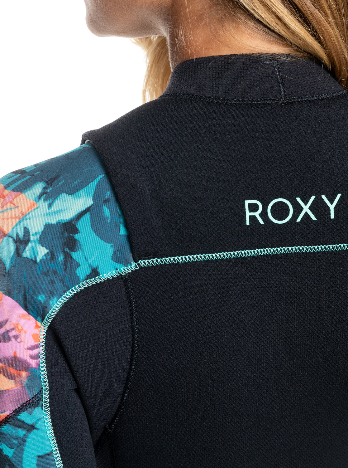 4/3 ROXY WOMENS ELITE XT PRINTED CHEST ZIP