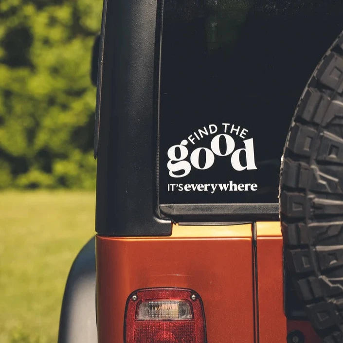 FIND THE GOOD WINDOW STICKER