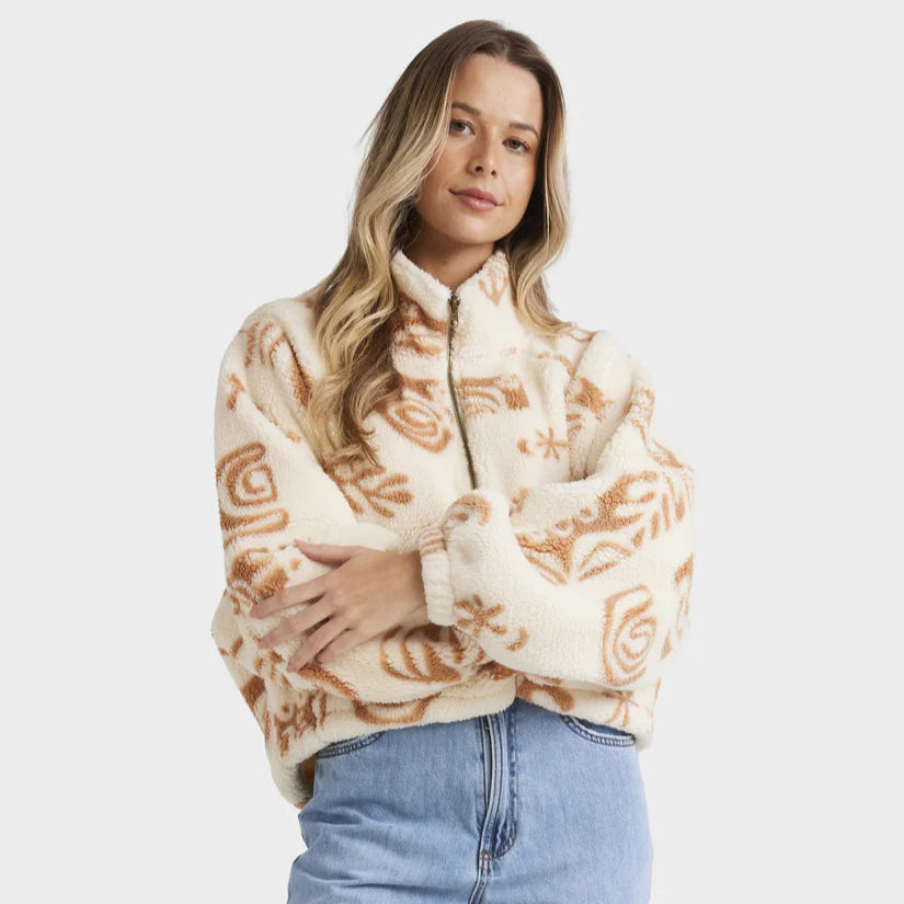 FEELING PLAYFUL HALF ZIP CREW
