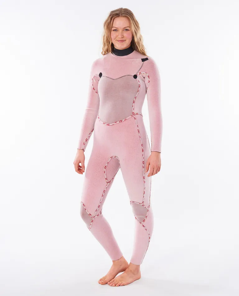 WOMENS FLASHBOMB 4/3 CHEST ZIP STEAMER