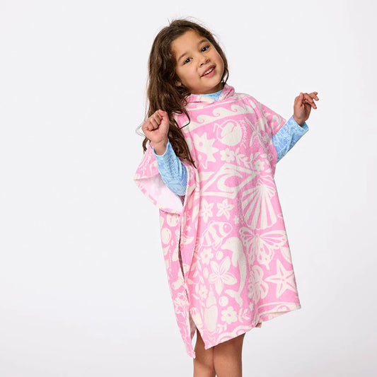 MIXED SNAP HOODED TOWEL GIRL
