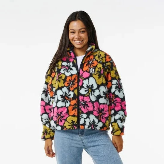 HIBISCUS HEAT POLAR FLEECE ZIP THRU