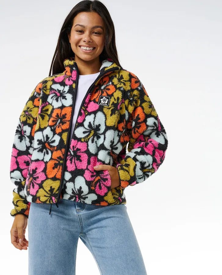 HIBISCUS HEAT POLAR FLEECE ZIP THRU