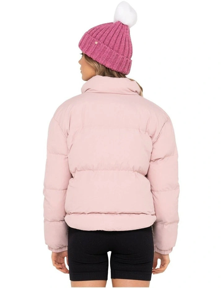 FLOREAT PUFFER JACKET PINK CLAY