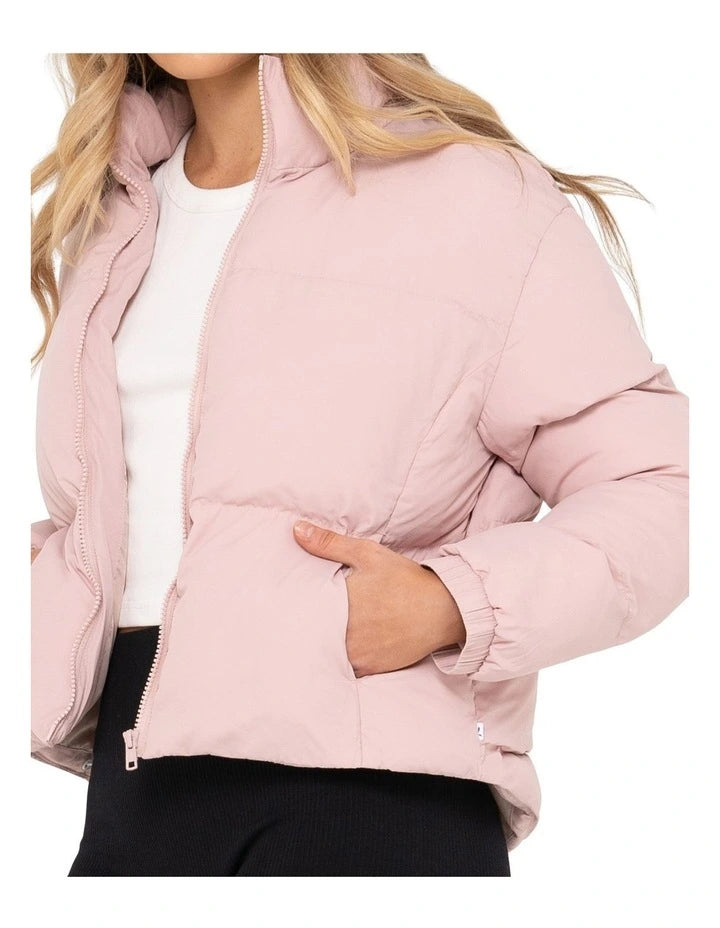 FLOREAT PUFFER JACKET PINK CLAY