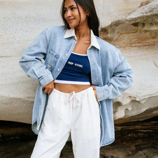 SURF SIDE RELAXED DENIM SHIRT