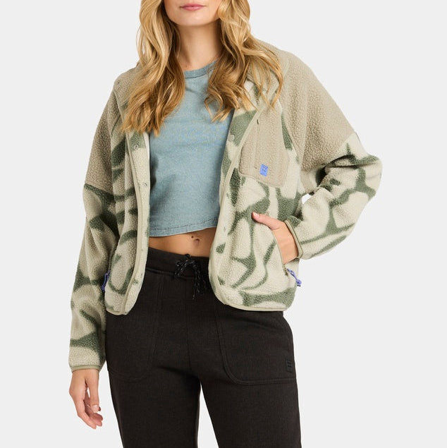 POPOYO SNAP UP FLEECE JACKET