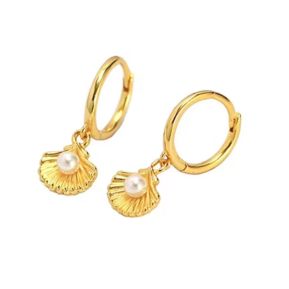 under the sea charm hoops