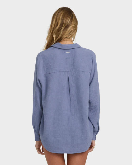 SWEET SWELL LS WOVEN SHIRT