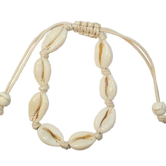 Cream Cowrie Shell Anklet