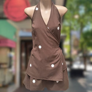 POLKA HALTER WRAP SET