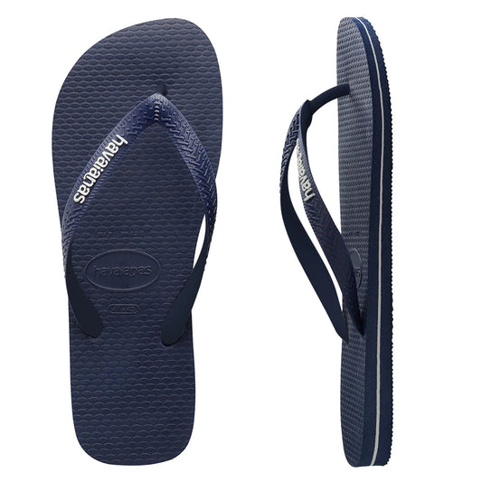 RUBBER LOGO MALE THONG BLUE/WHITE