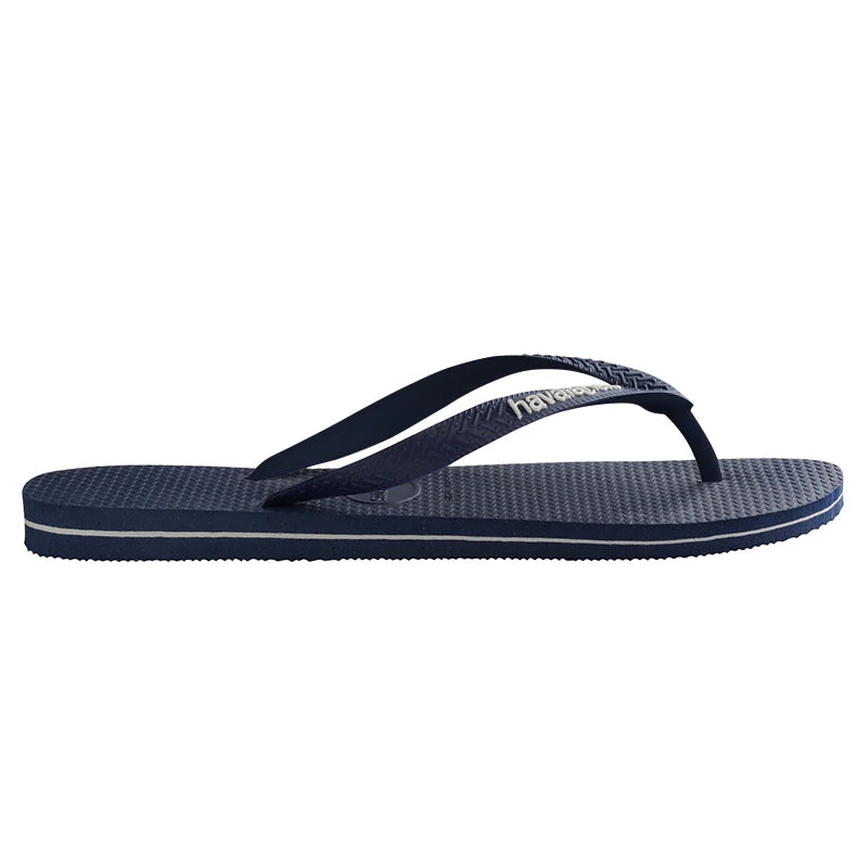 RUBBER LOGO MALE THONG BLUE/WHITE