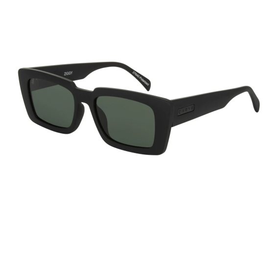 ZIGGY POLARISED MATT BLACK GREEN LENS