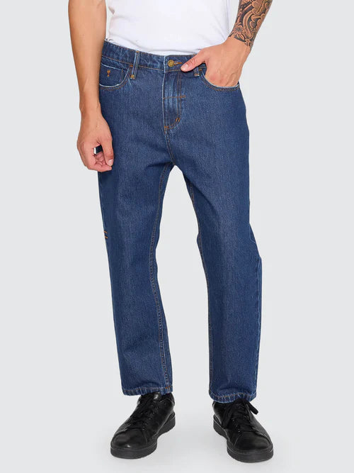 CHOPPED SLIM STRAIGHT CROPPED DENIM JEAN