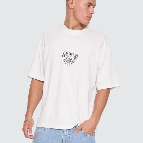 STAGGER OVERSIZED BOX CROP TEE