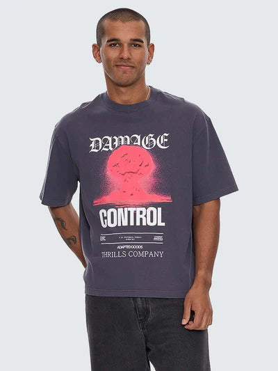 DAMAGE CONTROL BOX FIT OVERSIZE CROPPED TEE