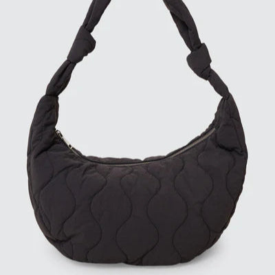 NEVER MIND PADDED SHOULDER BAG