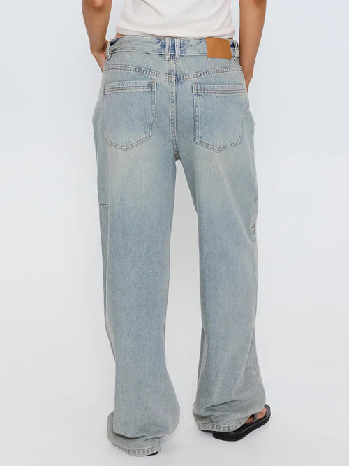 MURPHY FOLDED WAIST BAGGY JEAN