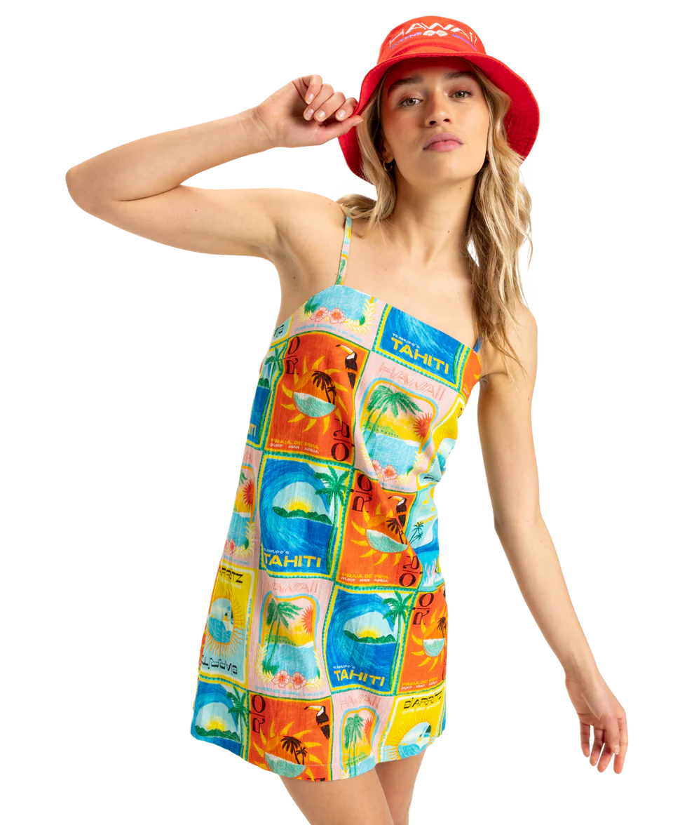 ATLAS PLAYA BLANCA SLIP DRESS