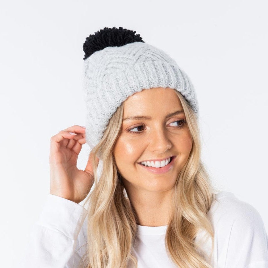 GROUNDSWELL POM POM BEANIE