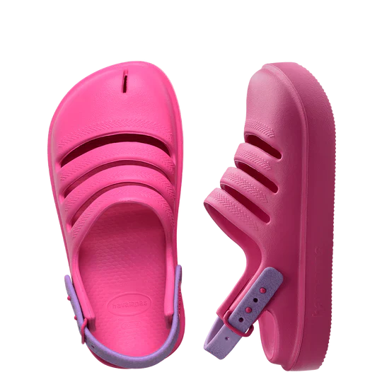 KIDS CLOG PINK FLUX/PRISMA PURPLE