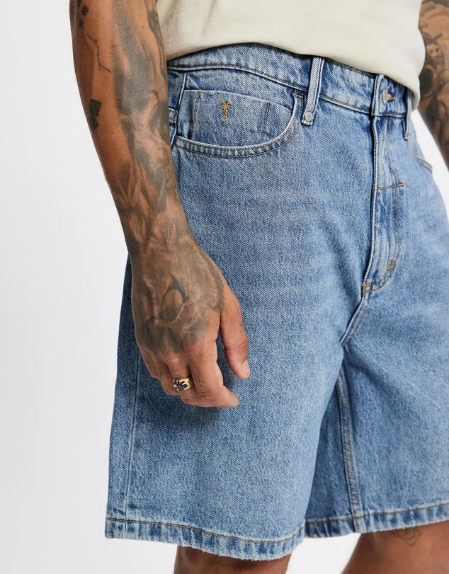 SLACKER RELAXED DENIM SHORT