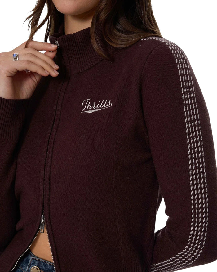 FINAL CALL ZIP KNIT SWEATER