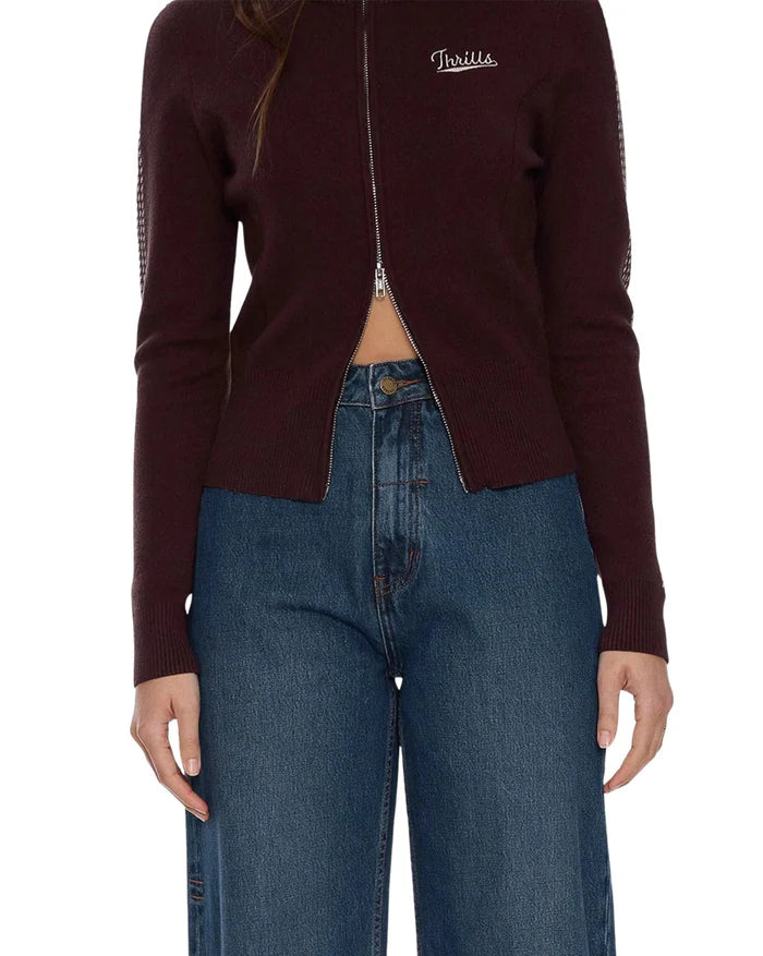 FINAL CALL ZIP KNIT SWEATER