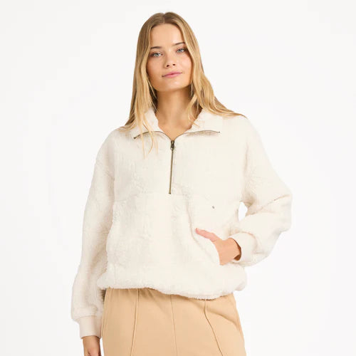RISING TIDES HALF ZIP CREW
